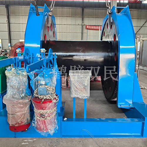 鶴壁雙民鑿井絞車25噸雙筒、16噸雙筒展示與發貨！